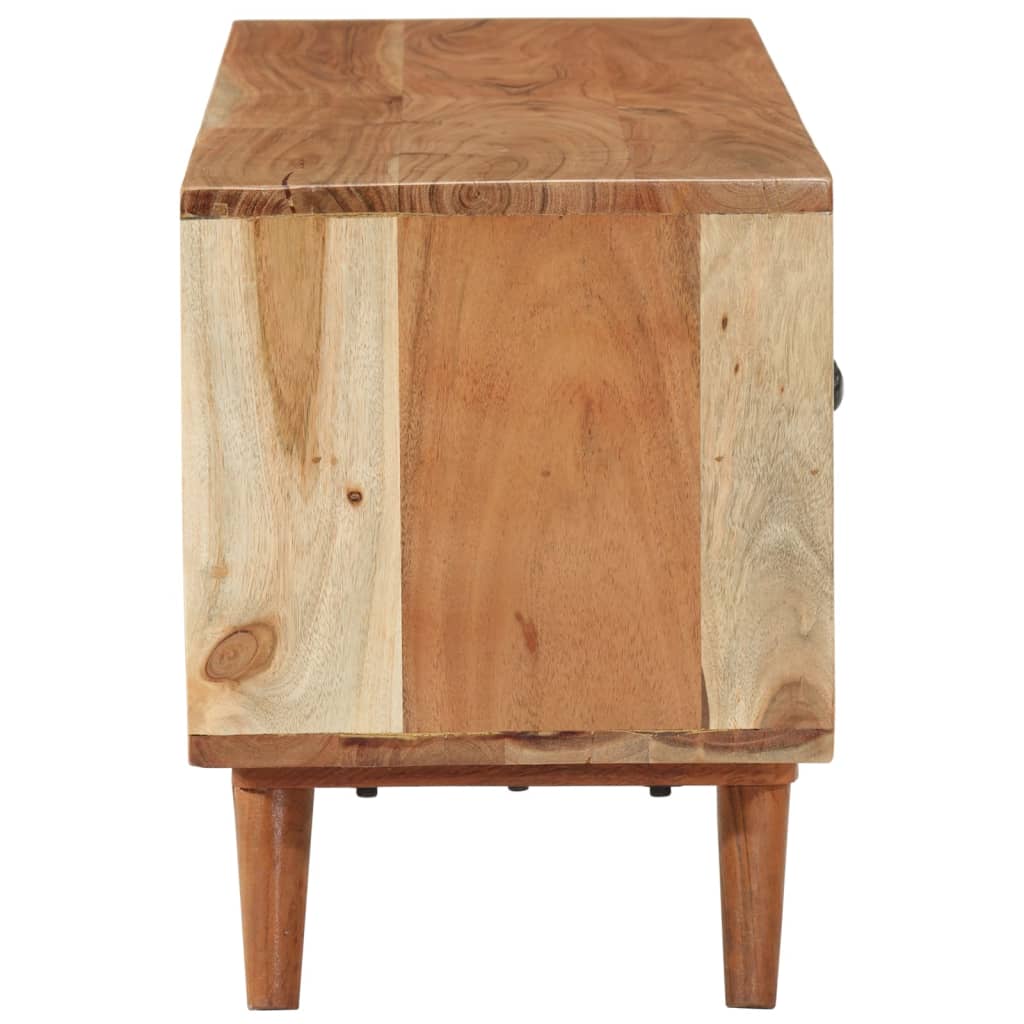 Tv Skříňka 112 X 30 X 40 Cm Masivní Akáciové Dřevo
