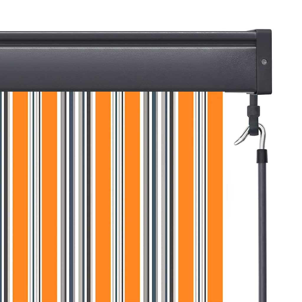 Roleta Žlutá A Modrá 180 X 250 Cm Textil A Hliník