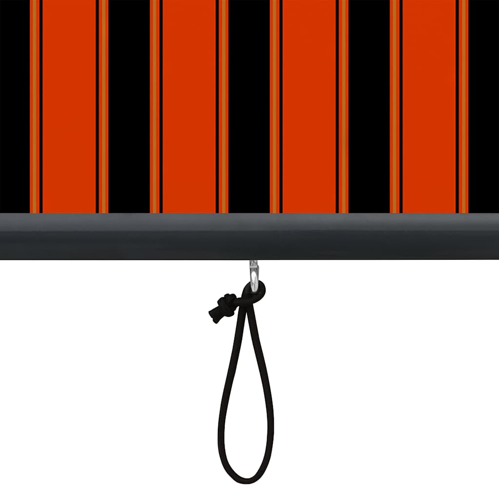 Roleta Oranžová A Hnědá 180 X 250 Cm Textil A Hliník