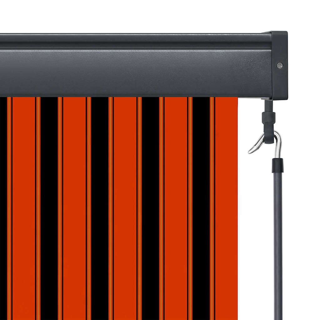 Roleta Oranžová A Hnědá 180 X 250 Cm Textil A Hliník