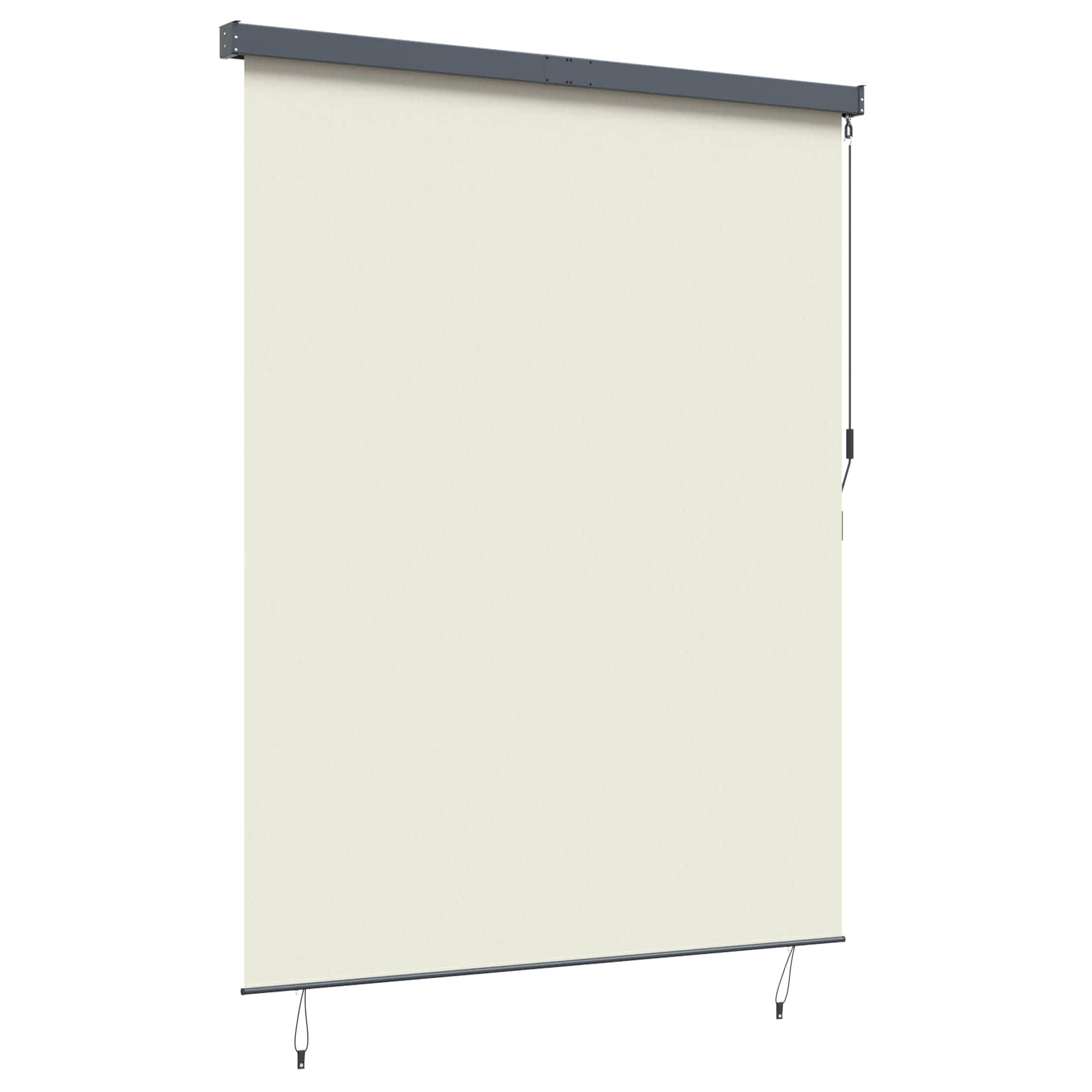 Roleta Krémová 200 X 250 Cm Textil A Hliník