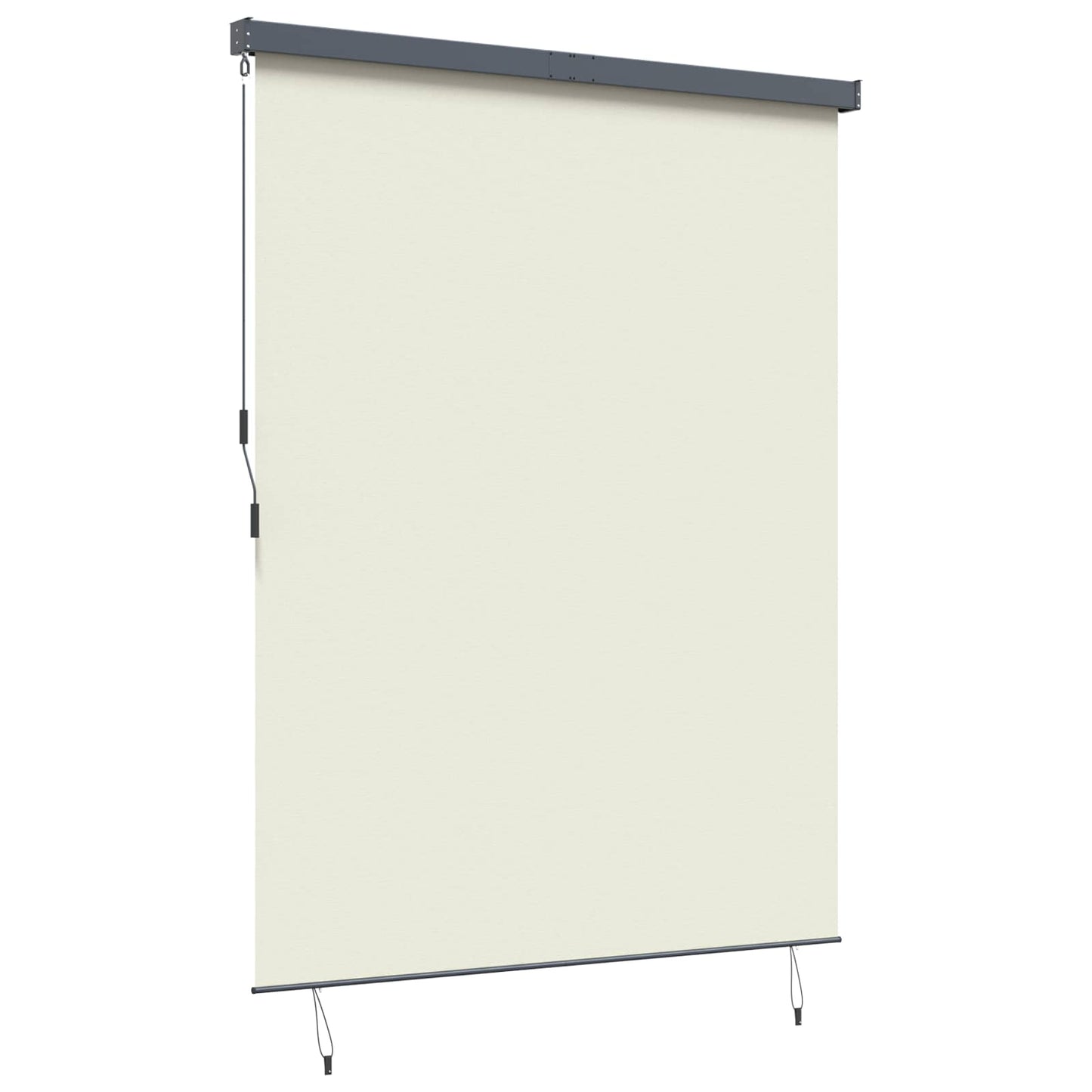 Roleta Krémová 200 X 250 Cm Textil A Hliník
