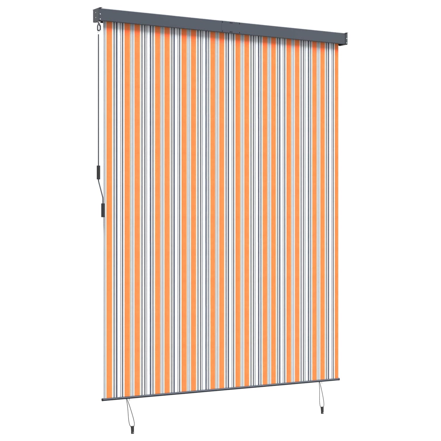 Roleta Žlutá A Modrá 200 X 250 Cm Textil A Hliník