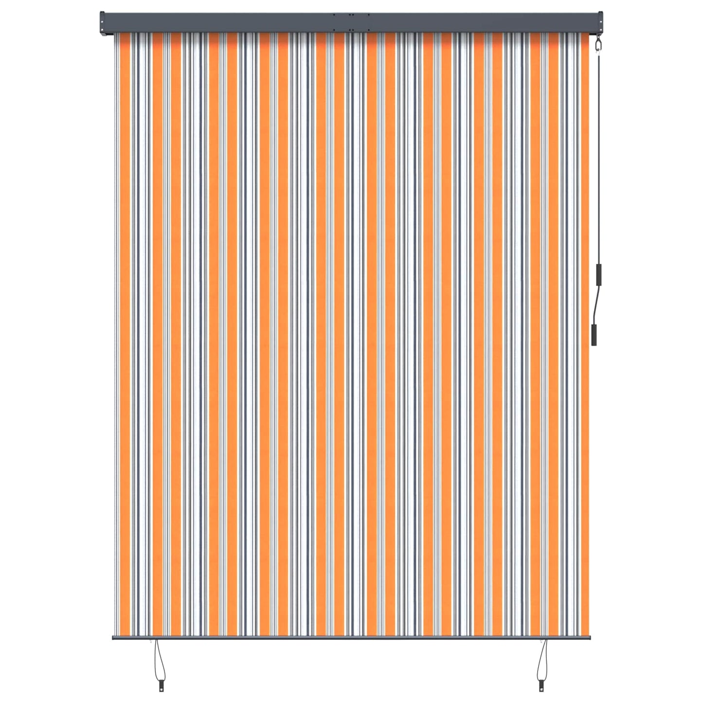 Roleta Žlutá A Modrá 200 X 250 Cm Textil A Hliník