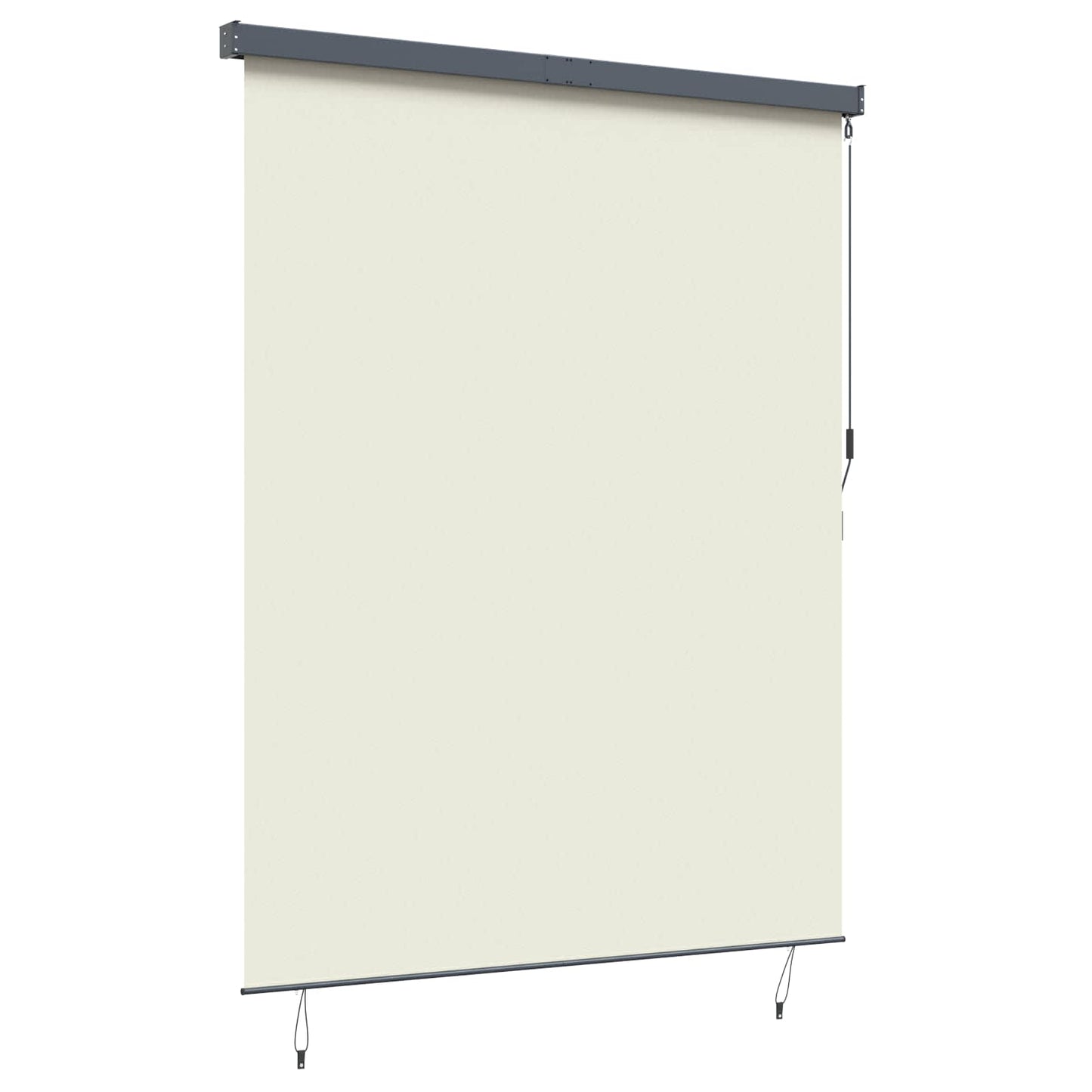 Roleta Krémová 220 X 250 Cm Textil A Hliník