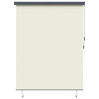 Roleta Krémová 220 X 250 Cm Textil A Hliník