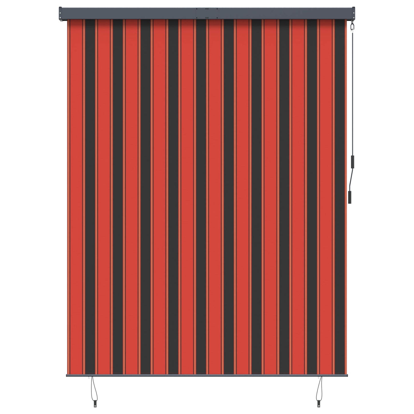 Roleta Oranžová A Hnědá 200 X 250 Cm Textil A Hliník
