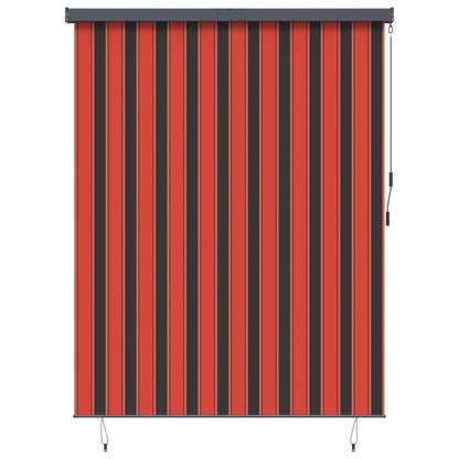 Roleta Oranžová A Hnědá 200 X 250 Cm Textil A Hliník