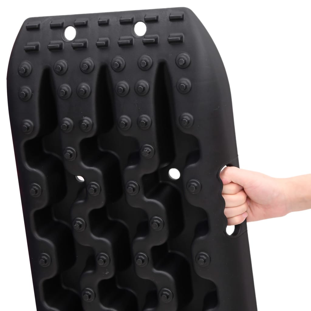 Vyprošťovací Desky 2 Ks Černé 106 X 30,5 X 7 Cm Nylon