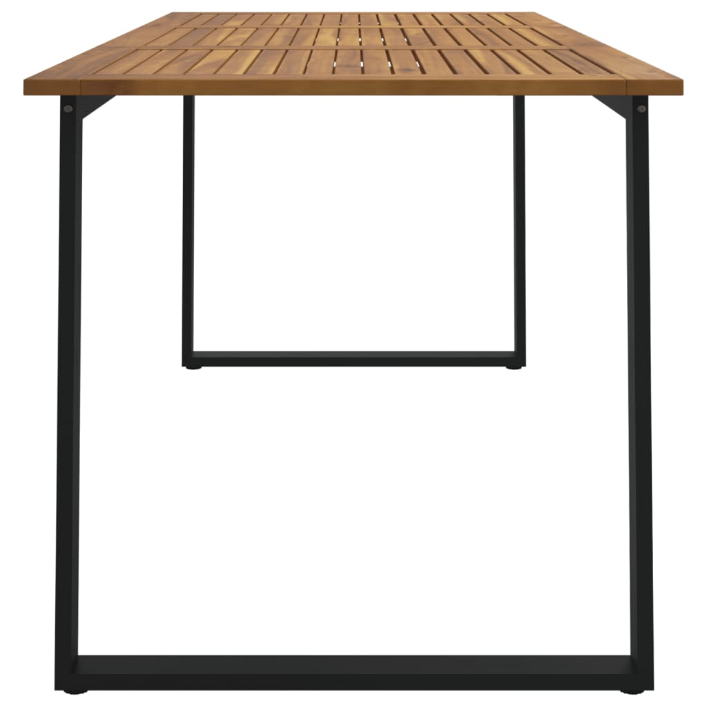 Zahradní Stůl S Nohami Ve Tvaru U 160X80X75 Cm Masivní Akácie