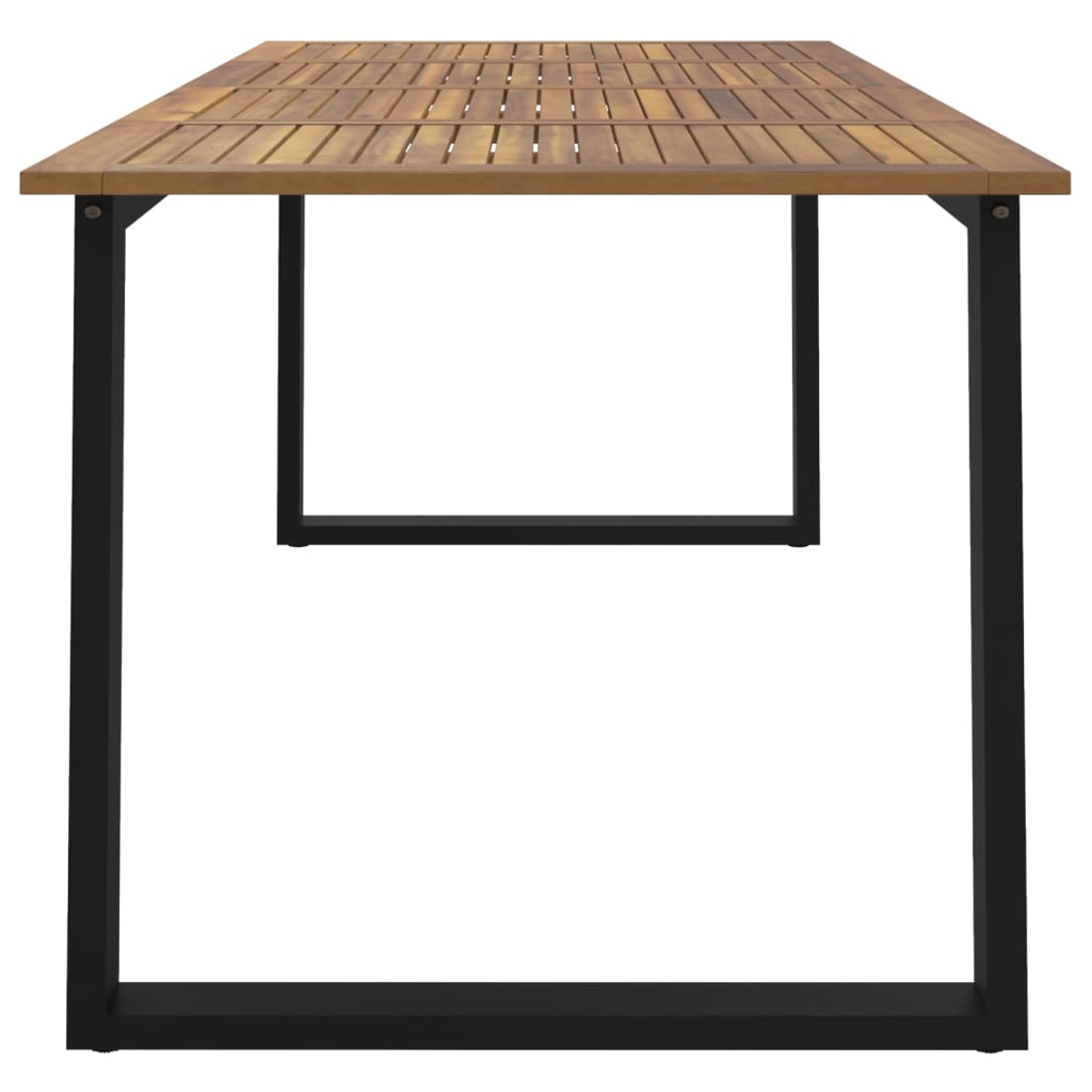 Zahradní Stůl S Nohami Ve Tvaru U 180X90X75 Cm Masivní Akácie