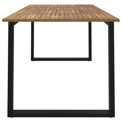 Zahradní Stůl S Nohami Ve Tvaru U 180X90X75 Cm Masivní Akácie