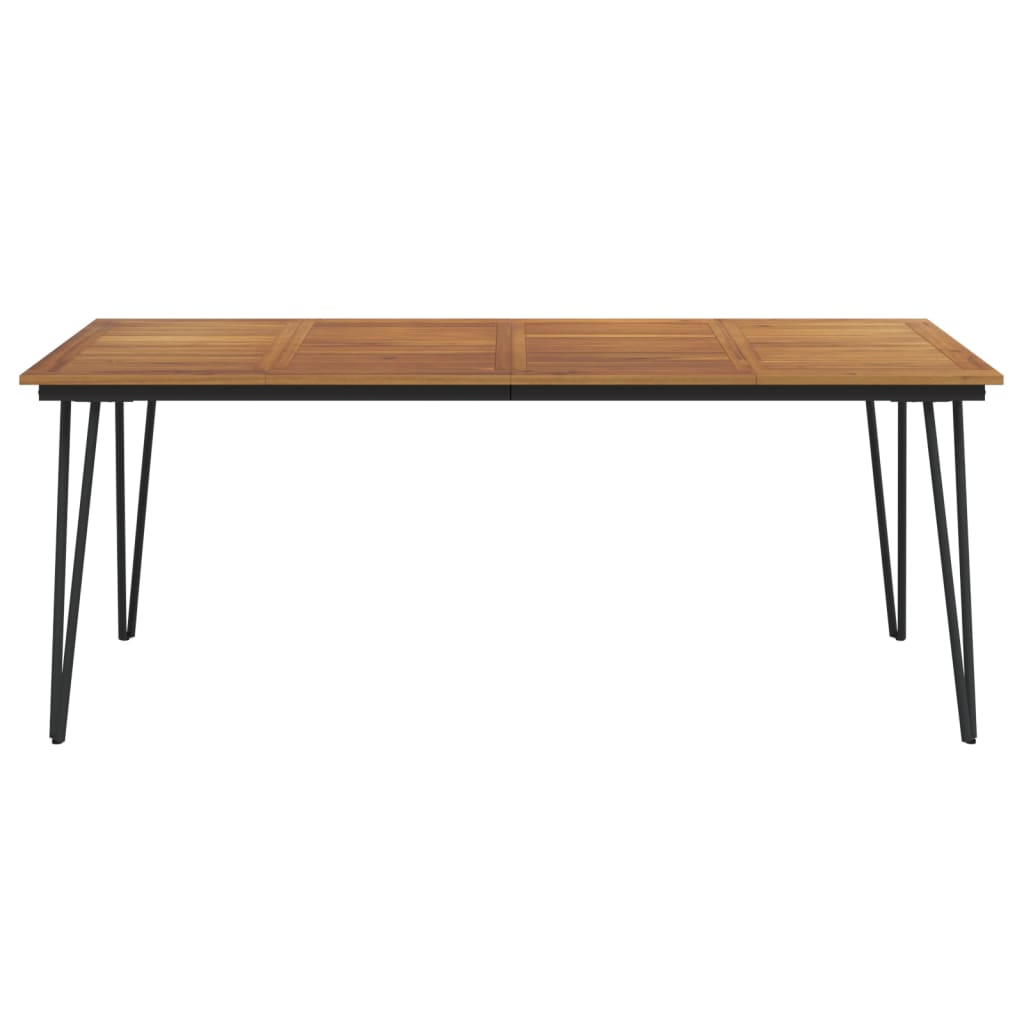 Zahradní Stůl S Nohami Typu Hairpin 200X90X75 Cm Masivní Akácie