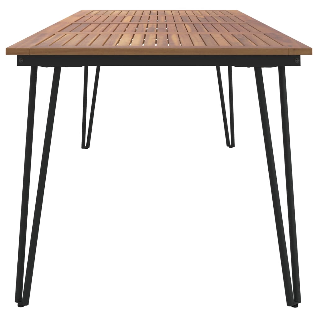 Zahradní Stůl S Nohami Typu Hairpin 200X90X75 Cm Masivní Akácie