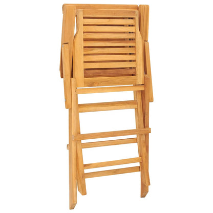 Skládací Zahradní Židle 2 Ks 56X63X90 Cm Masivní Teakové Dřevo