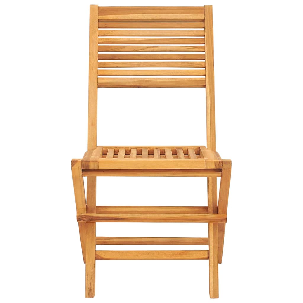 Skládací Zahradní Židle 2 Ks 47X62X90 Cm Masivní Teakové Dřevo