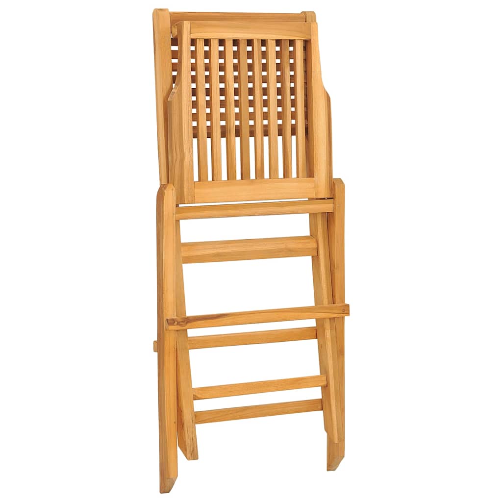 Skládací Zahradní Židle 2 Ks 47X62X90 Cm Masivní Teakové Dřevo