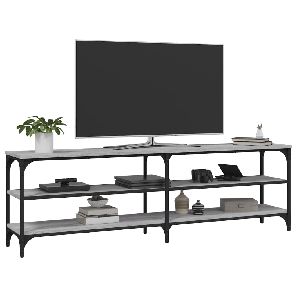 Tv Skříňka Šedá Sonoma 160 X 30 X 50 Cm Kompozitní Dřevo