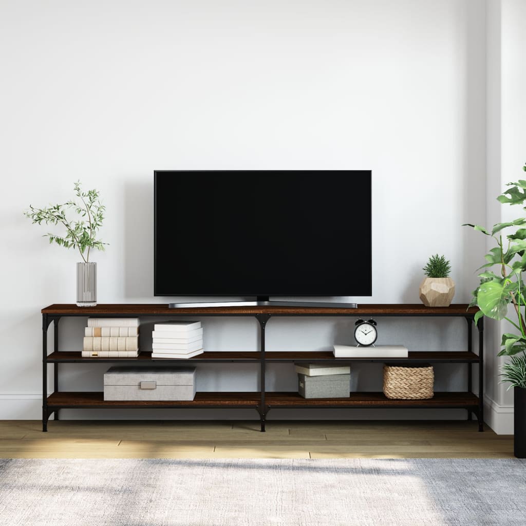 Tv Skříňka 180 X 30 X 50 Cm Kompozitní Dřevo A Kov