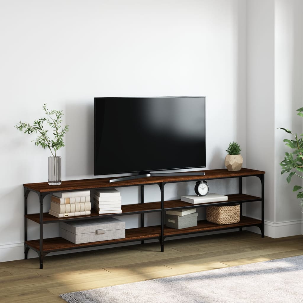 Tv Skříňka 180 X 30 X 50 Cm Kompozitní Dřevo A Kov