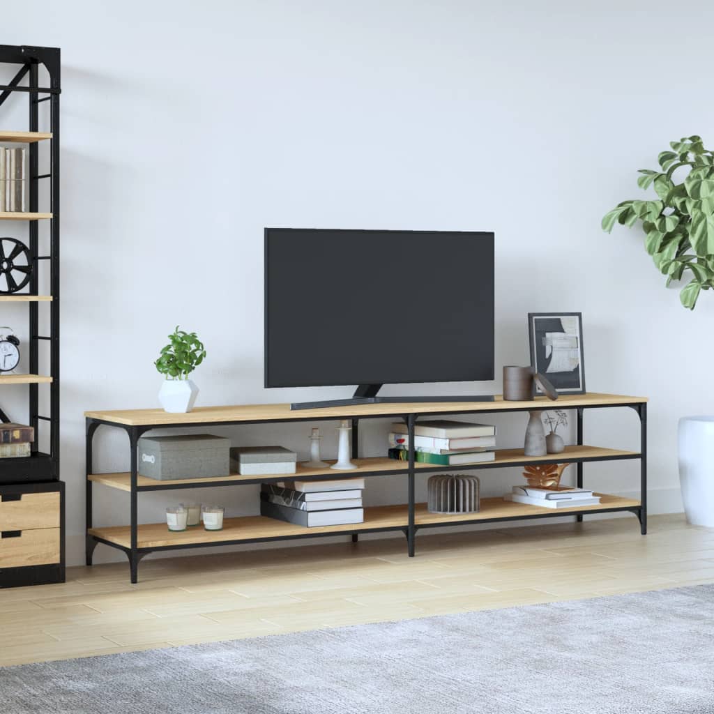 Tv Skříňka 200 X 30 X 50 Cm Kompozitní Dřevo A Kov