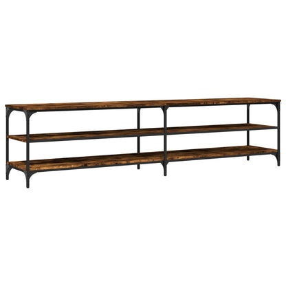 Tv Skříňka Kouřový Dub 200 X 30 X 50 Cm Kompozitní Dřevo A Kov