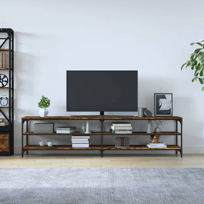 Tv Skříňka Kouřový Dub 200 X 30 X 50 Cm Kompozitní Dřevo A Kov