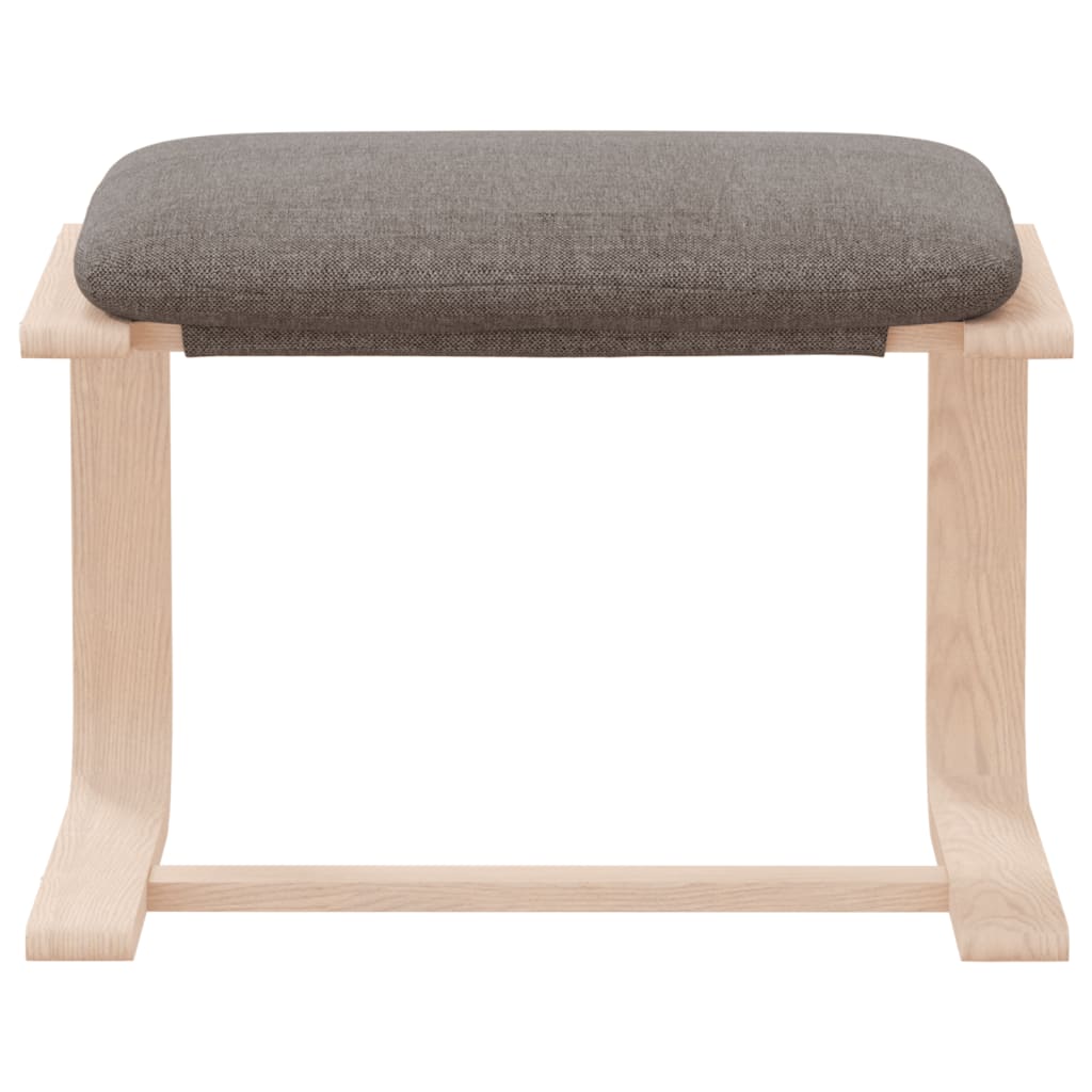 Podnožka Taupe 51 X 41 X 40 Cm Textil