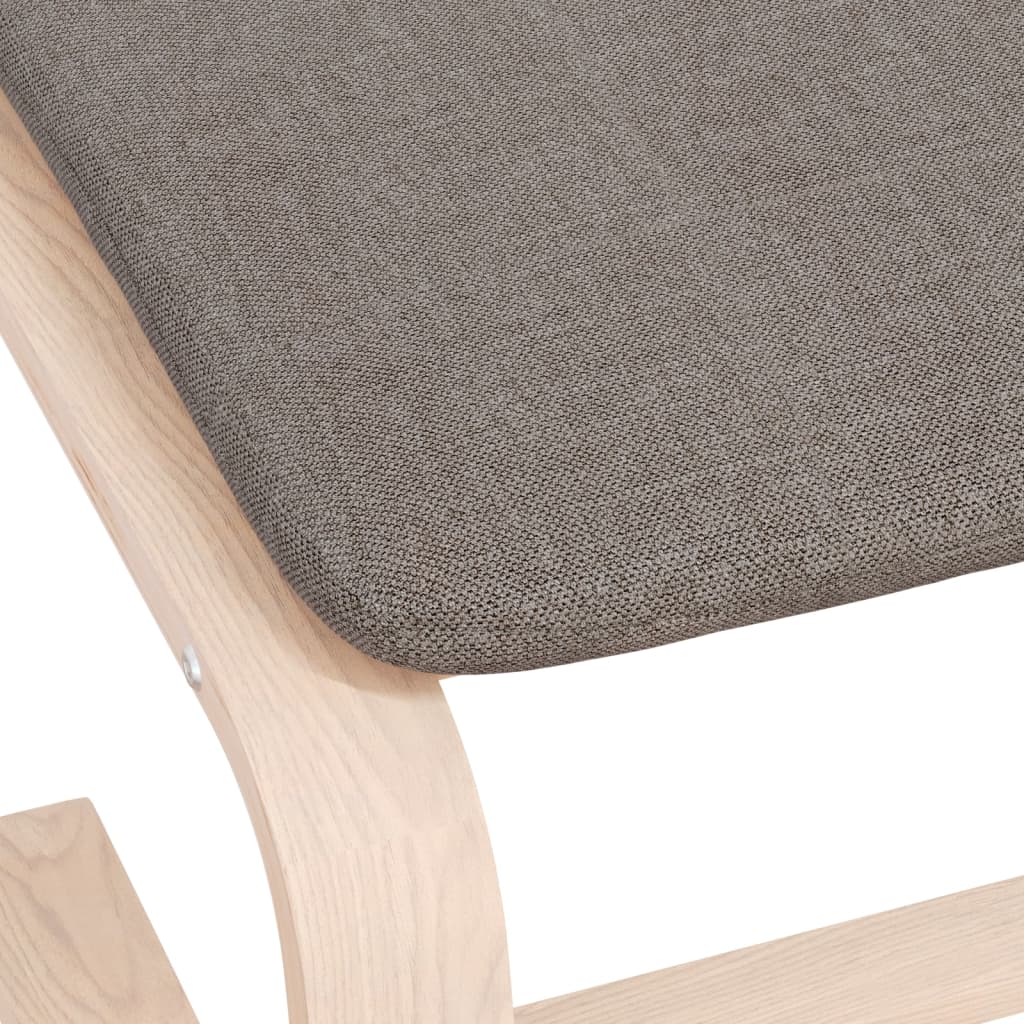 Podnožka Taupe 51 X 41 X 40 Cm Textil
