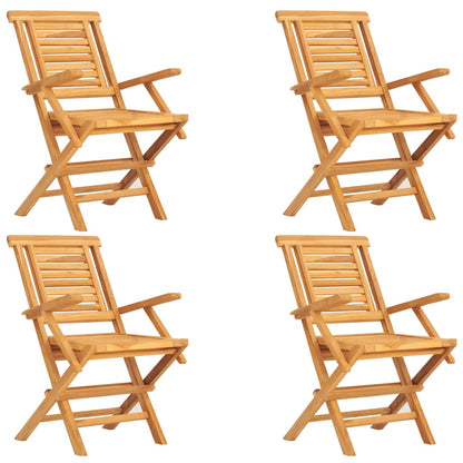 5Dílný Zahradní Jídelní Set Masivní Teakové Dřevo