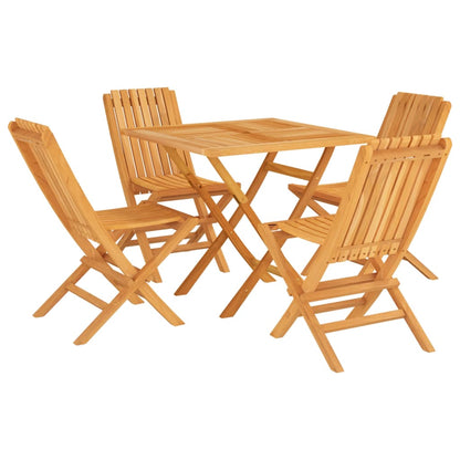 5Dílný Zahradní Jídelní Set Masivní Teakové Dřevo