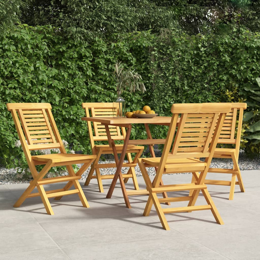 Skládací Zahradní Židle 6 Ks 47X63X90 Cm Masivní Teakové Dřevo