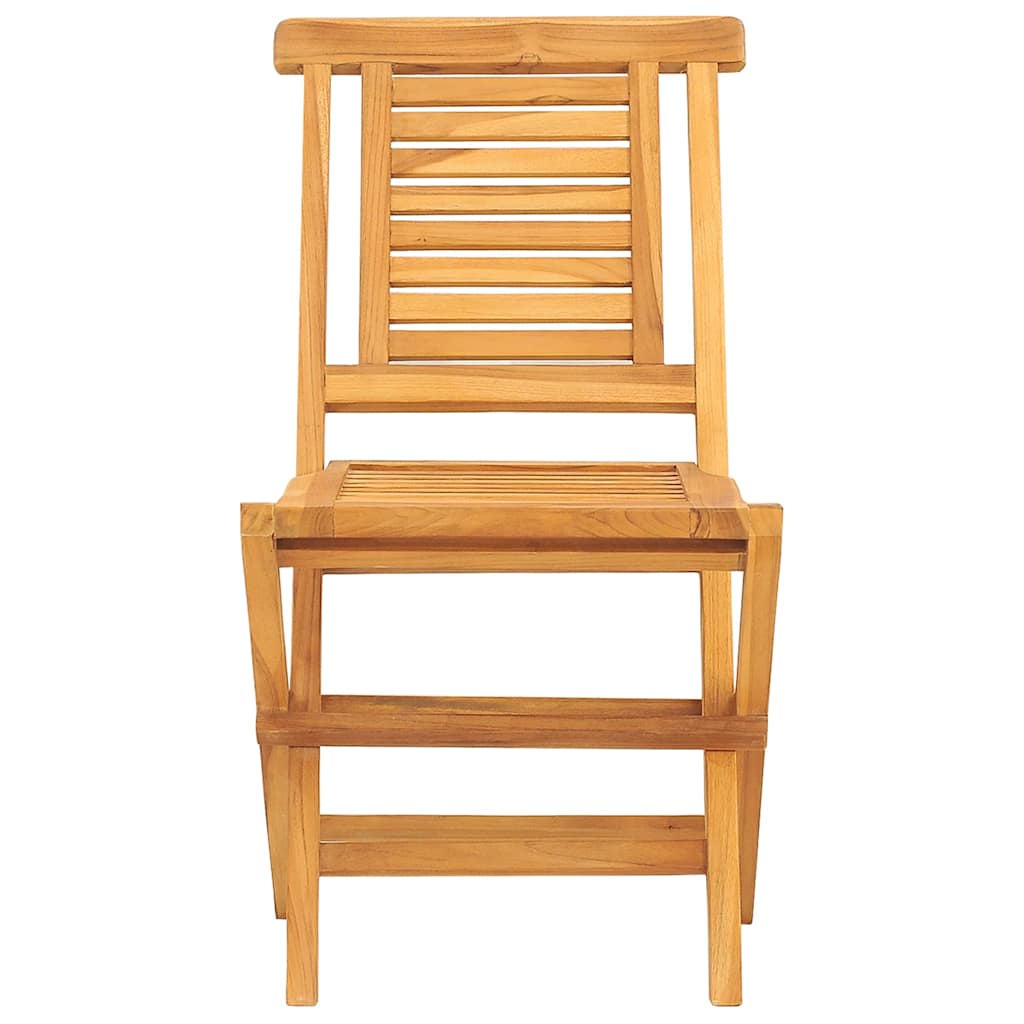 Skládací Zahradní Židle 6 Ks 47X63X90 Cm Masivní Teakové Dřevo