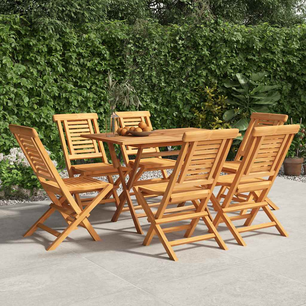 Skládací Zahradní Židle 6 Ks 47X63X90 Cm Masivní Teakové Dřevo