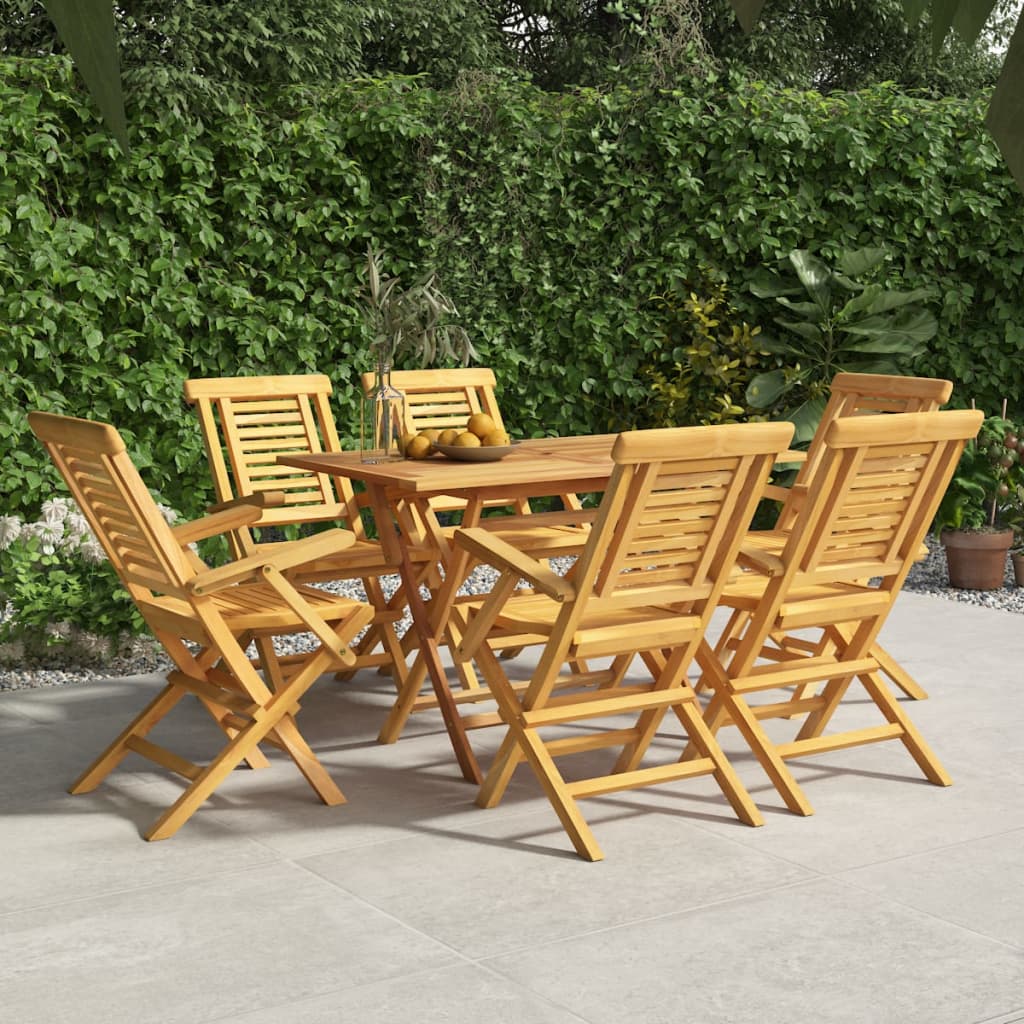 Skládací Zahradní Židle 6 Ks 47X63X90 Cm Masivní Teakové Dřevo
