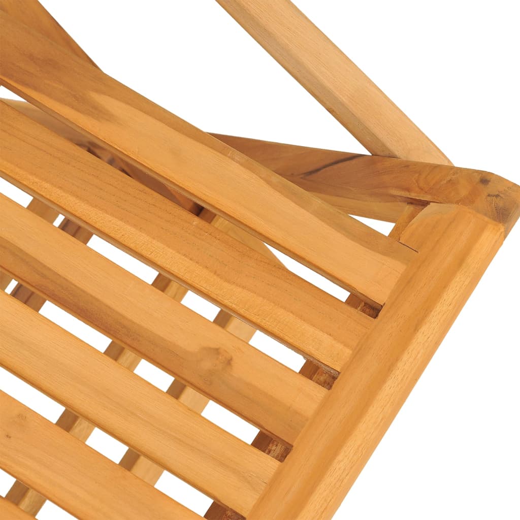 Skládací Zahradní Židle 4 Ks 61X67X90 Cm Masivní Teakové Dřevo