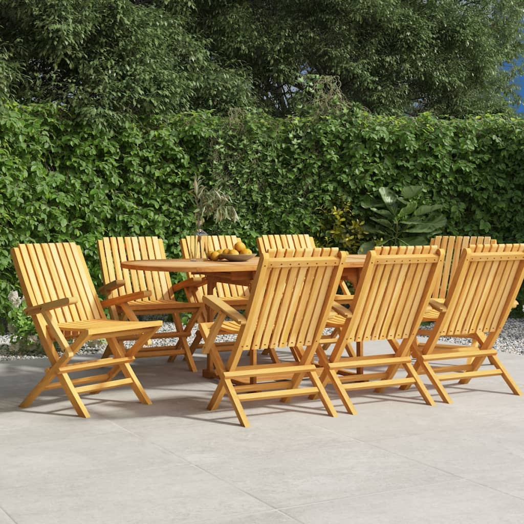 Skládací Zahradní Židle 4 Ks 61X67X90 Cm Masivní Teakové Dřevo