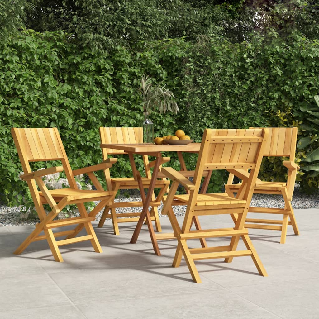 Skládací Zahradní Židle 8 Ks 47X61X90 Cm Masivní Teakové Dřevo