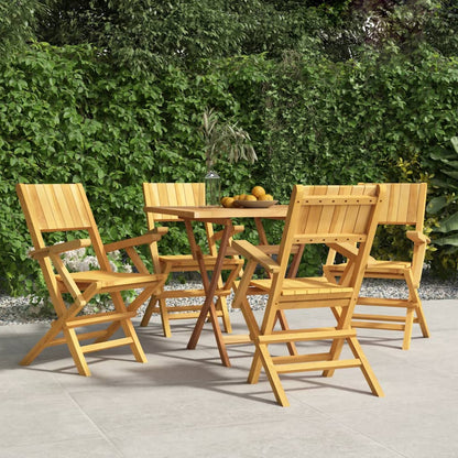 Skládací Zahradní Židle 8 Ks 47X61X90 Cm Masivní Teakové Dřevo