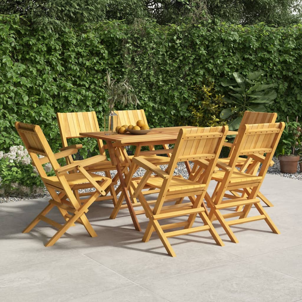 Skládací Zahradní Židle 8 Ks 47X61X90 Cm Masivní Teakové Dřevo