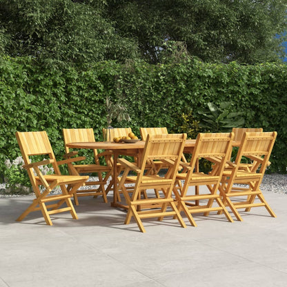Skládací Zahradní Židle 8 Ks 47X61X90 Cm Masivní Teakové Dřevo