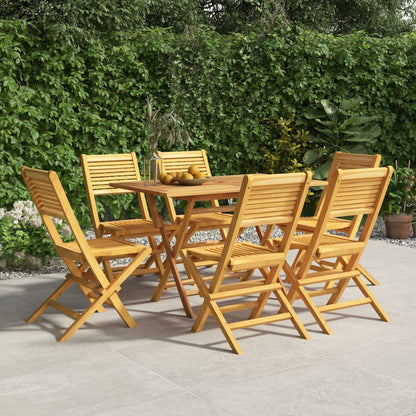Skládací Zahradní Židle 6 Ks 55X62X90 Cm Masivní Teakové Dřevo