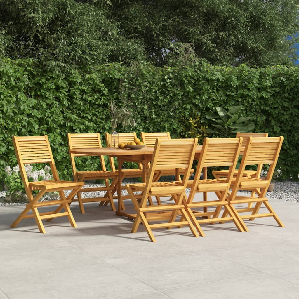 Skládací Zahradní Židle 6 Ks 55X62X90 Cm Masivní Teakové Dřevo