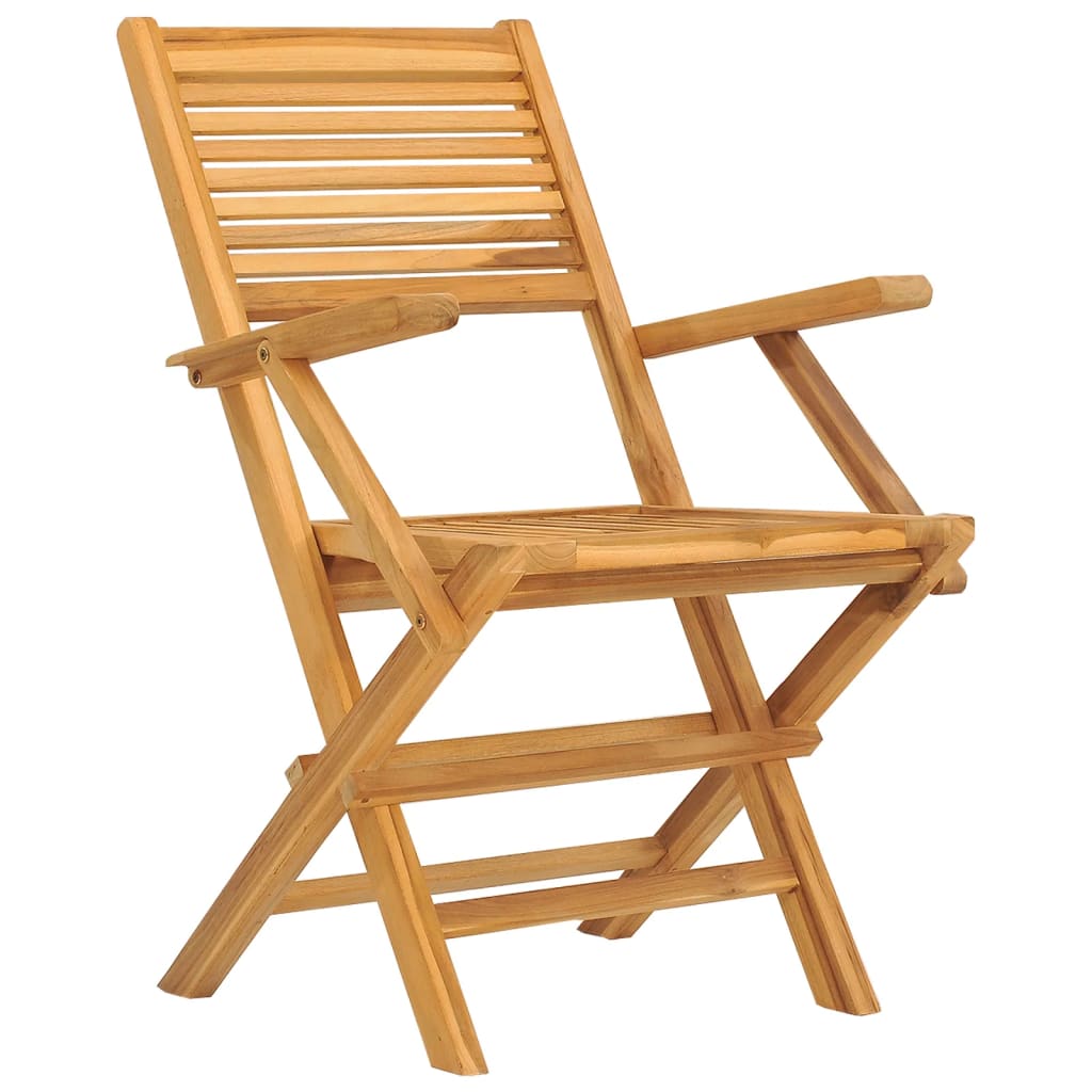 Skládací Zahradní Židle 6 Ks 55X62X90 Cm Masivní Teakové Dřevo