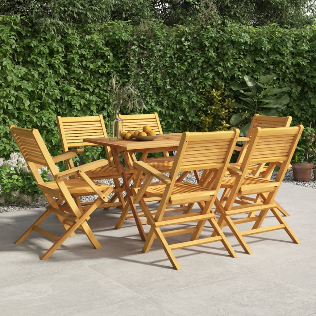 Skládací Zahradní Židle 6 Ks 55X62X90 Cm Masivní Teakové Dřevo