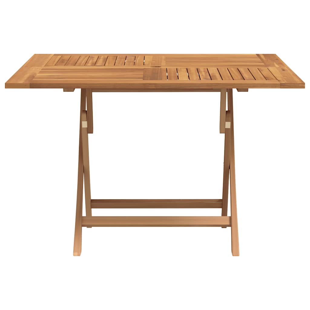 Skládací Zahradní Stůl 110X110X75 Cm Masivní Teakové Dřevo