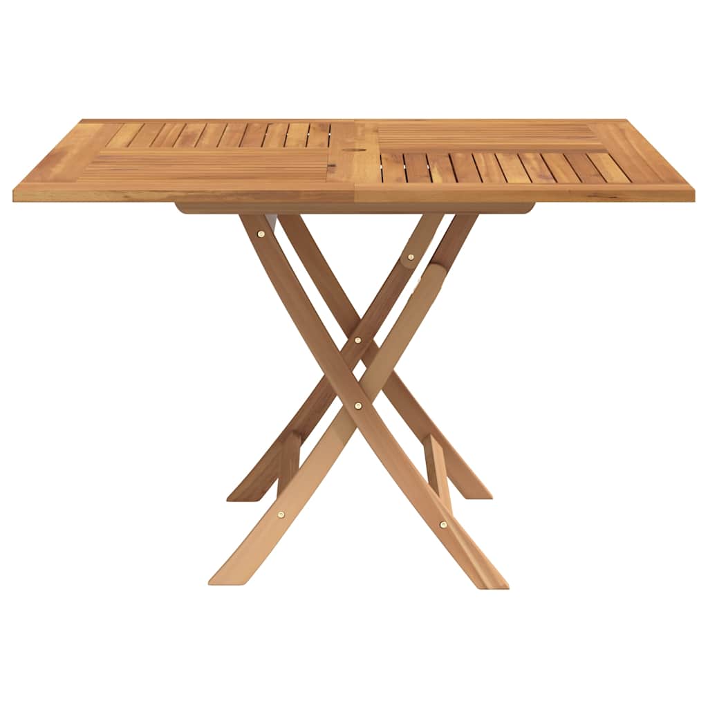 Skládací Zahradní Stůl 110X110X75 Cm Masivní Teakové Dřevo