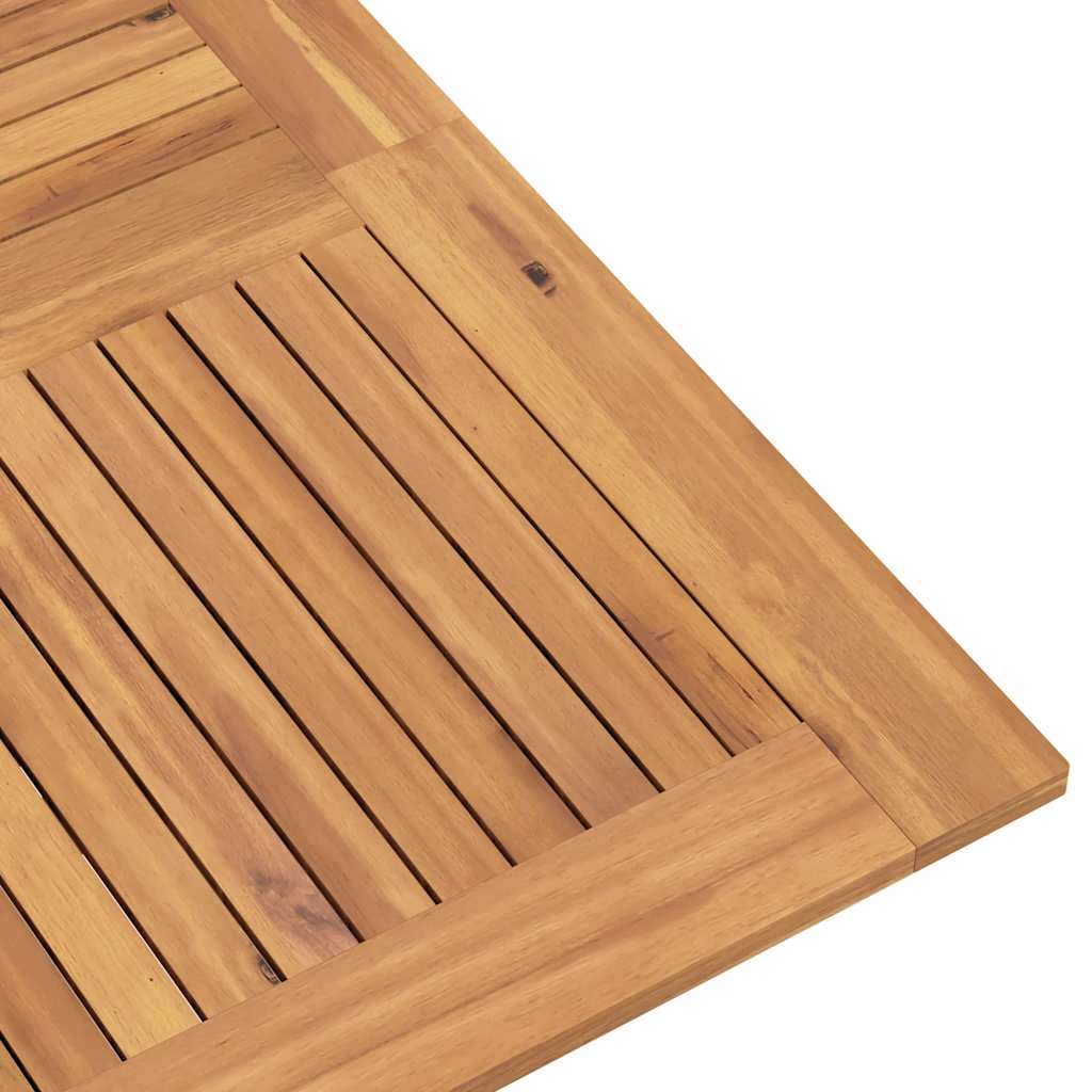 Skládací Zahradní Stůl 110X110X75 Cm Masivní Teakové Dřevo