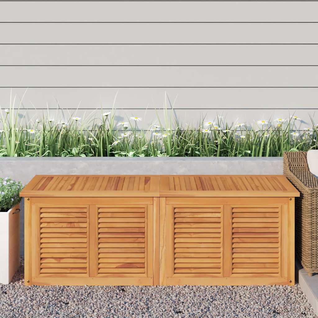 Zahradní Úložný Box S Vložkou Masivní Teak