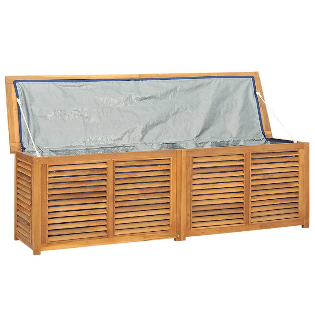 Zahradní Úložný Box S Vložkou Masivní Teak